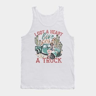 I Got A Heart Like A Truck, Cowboy, Howdy Western, Nashville, Howdy Tank Top